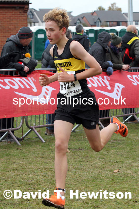 Boys under-13s 2021 National Cross Country Relays, Berry Hill Park, Mansfield. Photo: David T. Hewitson/Sports for All Pics
